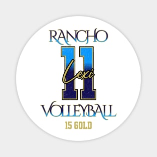 Lexi #11 Rancho VB (15 Gold) - White Magnet